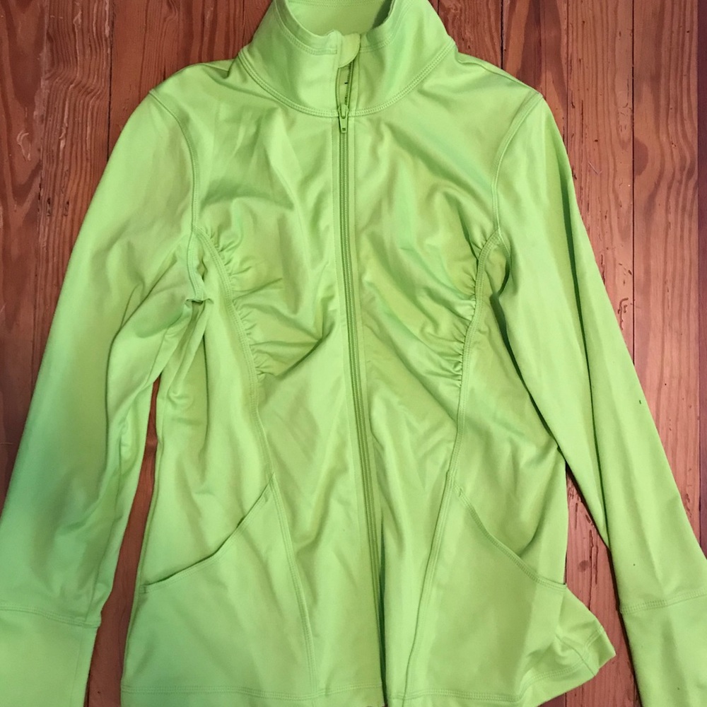 Z by Zella Neon Green Zip up Jacket